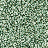 Rocailles - Perlen Toho 15/0 – PermaFinish - Galvanized Mint Green - PerlineBeads SA