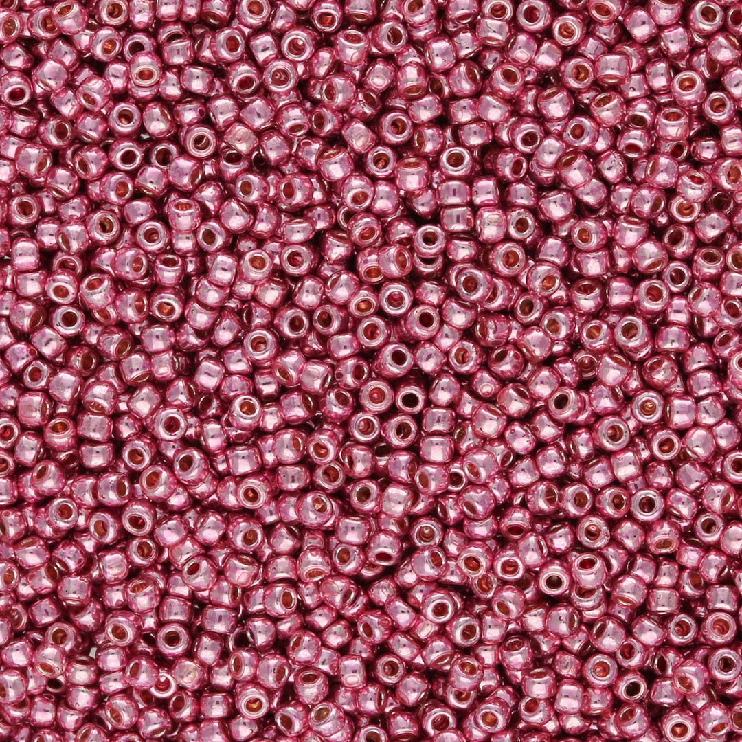 Rocailles-Perlen Toho 15/0 – PermaFinish - Galvanized Pink Lilac - PerlineBeads