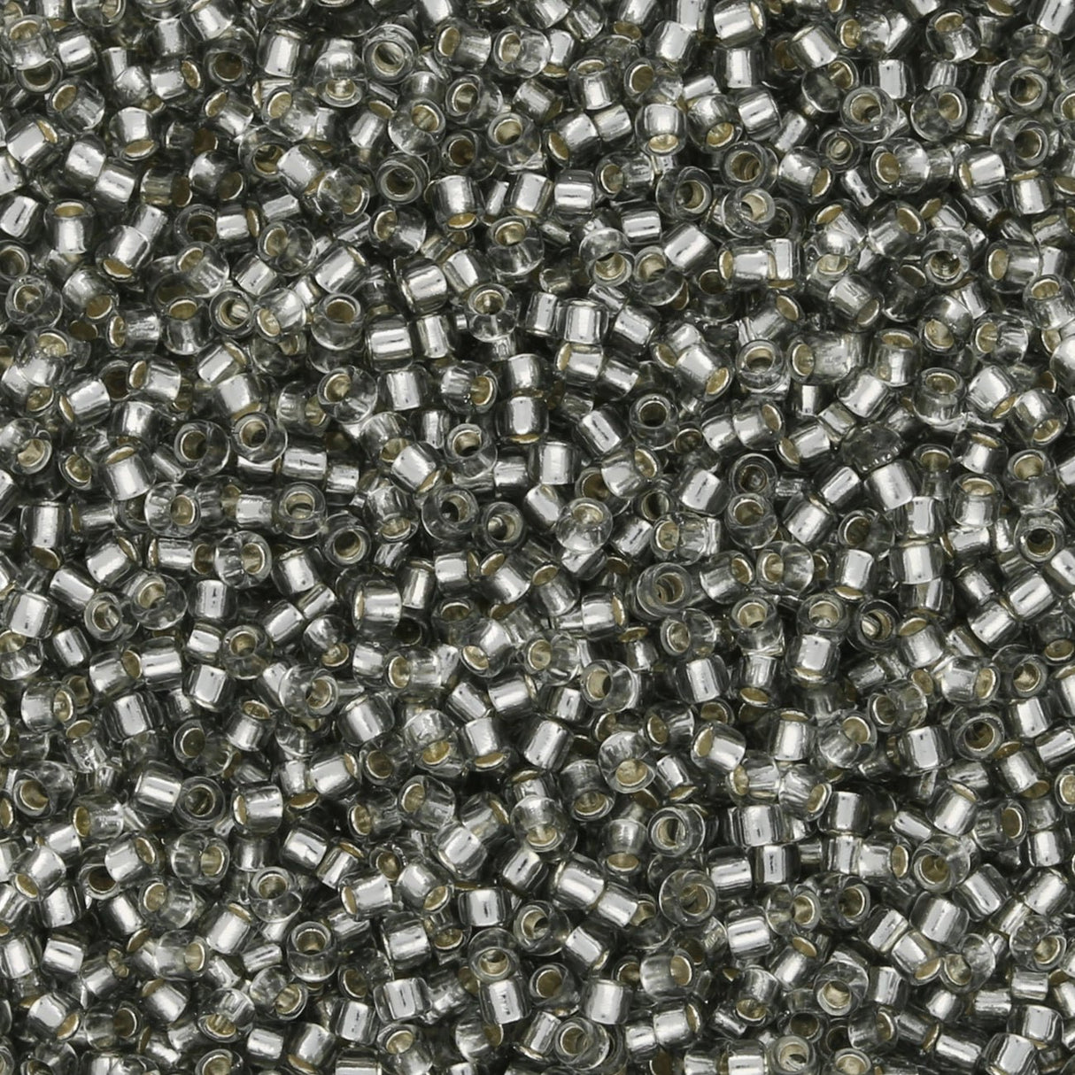 Rocailles - Perlen Toho 15/0 – Silver - Lined Gray - PerlineBeads SA
