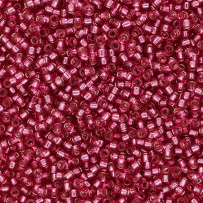 Rocailles - Perlen Toho 15/0 – Silver - Lined Mauve - PerlineBeads SA