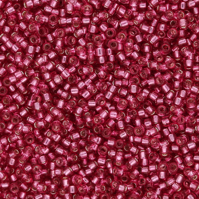 Rocailles - Perlen Toho 15/0 – Silver - Lined Mauve - PerlineBeads SA