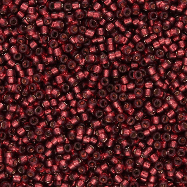 Rocailles - Perlen Toho 15/0 – Silver - Lined Milky Pomegranate - PerlineBeads SA