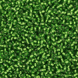 Rocailles - Perlen Toho 15/0 – Silver - Lined Peridot - PerlineBeads SA