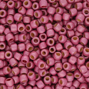Rocailles - Perlen Toho 8/0 – PermaFinish - Matte Galvanized Pink Lilac - PerlineBeads SA