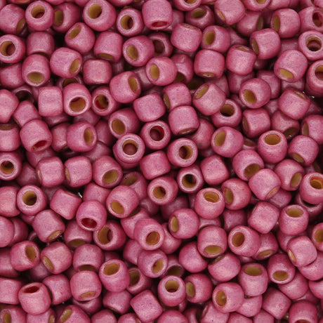 Rocailles - Perlen Toho 8/0 – PermaFinish - Matte Galvanized Pink Lilac - PerlineBeads SA