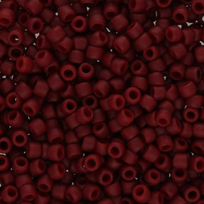 Rocailles-Perlen Toho 8/0 – Semi Glazed Dark Red - PerlineBeads