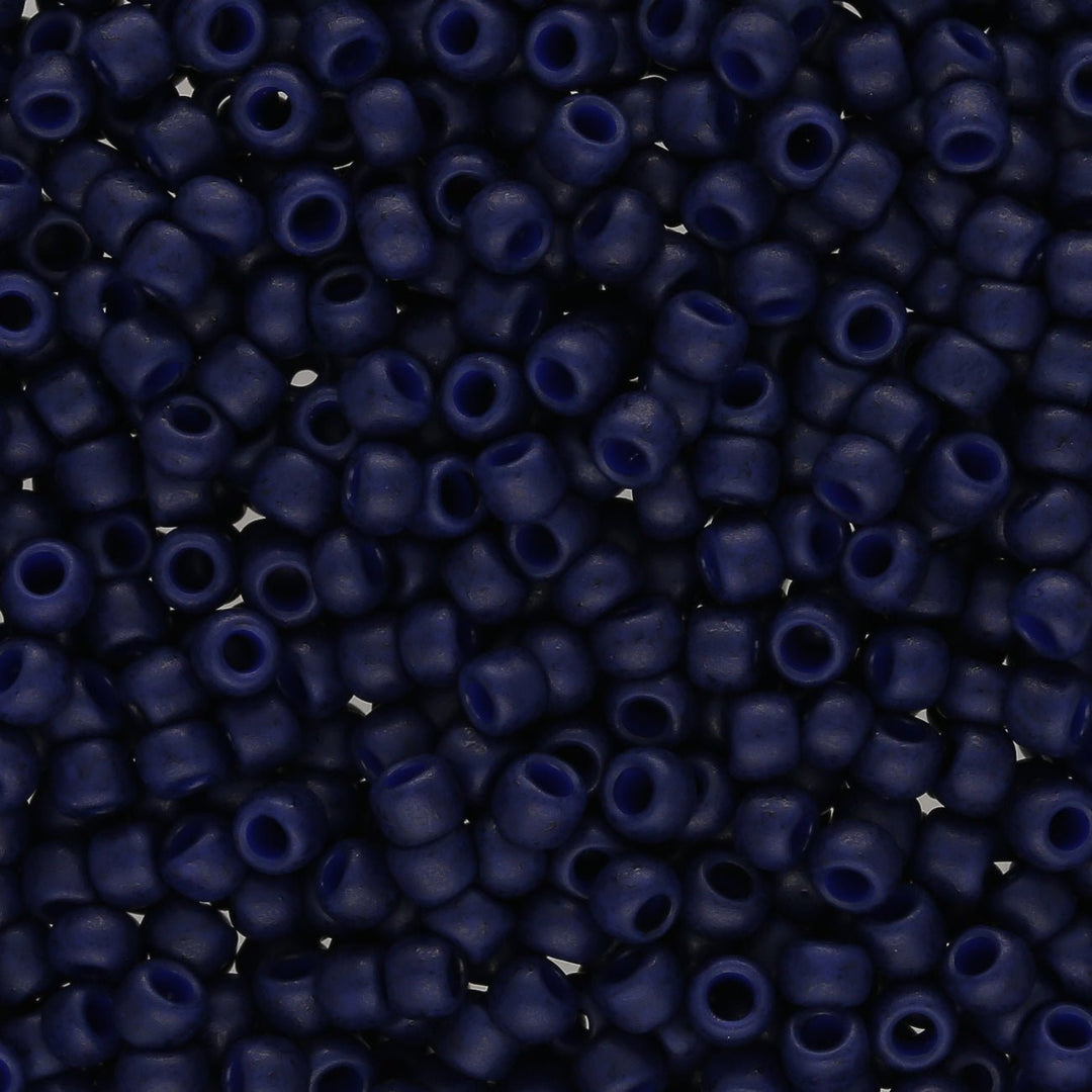Rocailles-Perlen Toho 8/0 – Semi Glazed Navy Blue - PerlineBeads