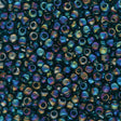 Rocailles-Perlen Toho 8/0 – Transparent-Rainbow Teal - PerlineBeads