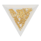 Rohrperle aus Metall, verdreht - 13 mm - Farbe Gold (± 50 Stk.) - PerlineBeads SA