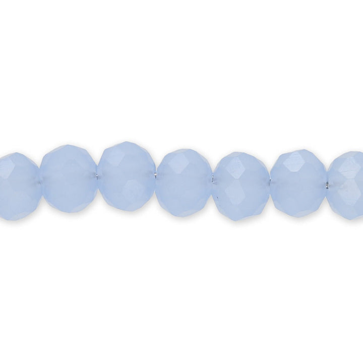 Rondellen aus facettiertem Glas 6x5 mm - Light Blue - PerlineBeads SA