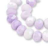 Rondellen aus facettiertem Glas 7x5.5 mm - Lilac - PerlineBeads SA