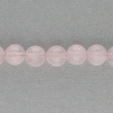 Rosenquarz-Perlen, rund - 6 mm - PerlineBeads