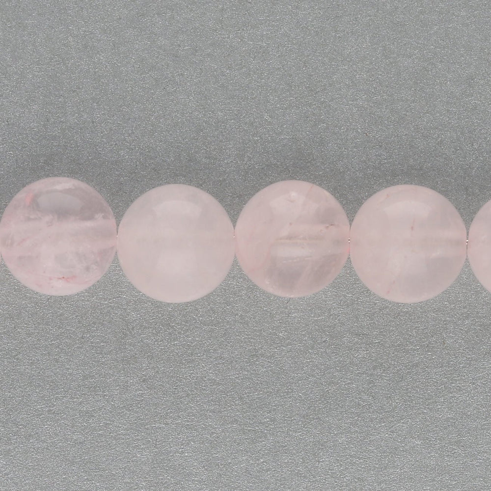 Rosenquarz-Perlen, rund - 8 mm - PerlineBeads