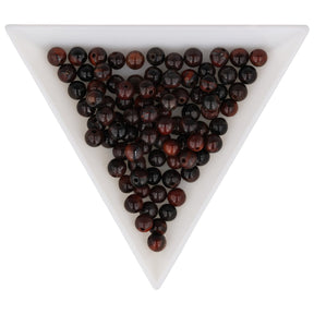 Rotes Tigerauge Perlen · rund · 4 mm - PerlineBeads SA