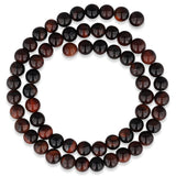 Rotes Tigerauge Perlen · rund · 6 mm - PerlineBeads SA