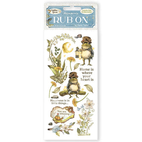 Rub - On Transfer „Hidden Grove Mr. Frog“ | Dekorfolie von Stamperia - PerlineBeads SA