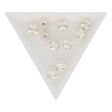 Runde gewellte Metallperle ∅ ca. 8 mm - Versilbert (10 Stk.) - PerlineBeads SA
