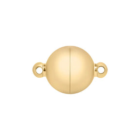 Runder Magnetverschluss ∅ 10 mm – Edelstahl PVD - Gold - PerlineBeads
