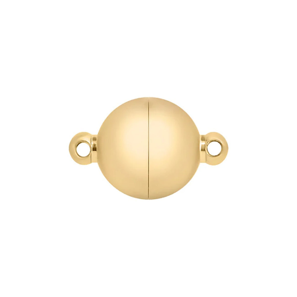 Runder Magnetverschluss ∅ 8 mm – Edelstahl PVD Beschichtung - Gold - PerlineBeads SA