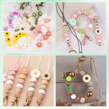 Schlüsselanhänger DIY-Set – Gänseblümchen, Grün, 89-teilig + Faden - PerlineBeads SA
