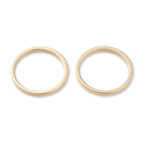Schmuckverbinder Ringform, Ø 15 mm - Gold - PerlineBeads SA