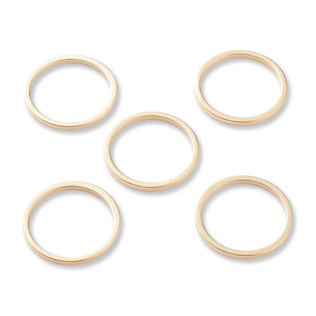 Schmuckverbinder Ringform, Ø 15 mm - Gold - PerlineBeads SA
