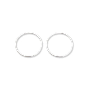 Schmuckverbinder Ringform, Ø 30 mm - Silber - PerlineBeads SA