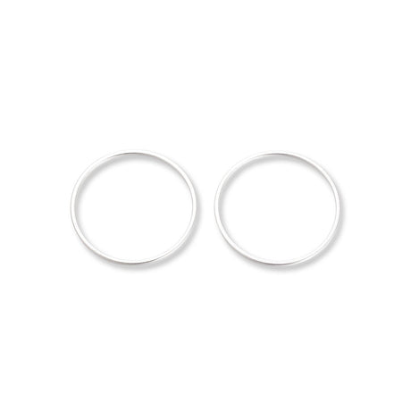 Schmuckverbinder Ringform, Ø 30 mm - Silber - PerlineBeads SA