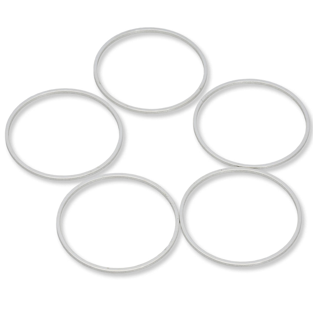 Schmuckverbinder Ringform, Ø 30 mm - Silber - PerlineBeads SA