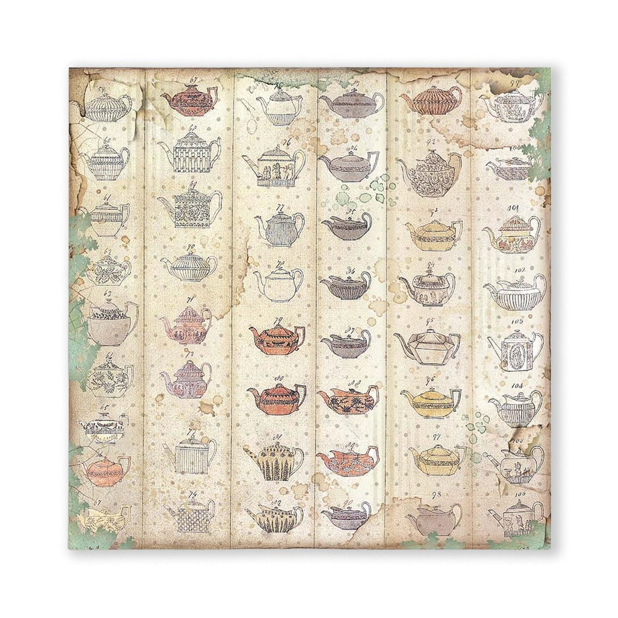 Scrapbook - Block "Alice" Backgrounds - Double Face - 10 Seiten - 20,3 x 20,3 (8x8 inch) - PerlineBeads SA