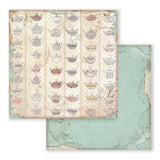 Scrapbook - Block "Alice" Backgrounds - Double Face - 10 Seiten - 20,3 x 20,3 (8x8 inch) - PerlineBeads SA