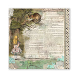 Scrapbook - Block "Alice in Wonderland" - Double Face - 10 Seiten - 30,5 x 30,5 cm (12 x 12 inch) - PerlineBeads SA