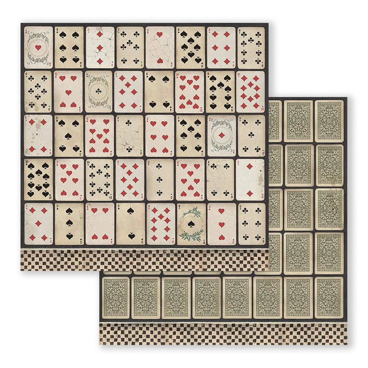 Scrapbook - Block "Alice in Wonderland" - Double Face - 10 Seiten - 30,5 x 30,5 cm (12 x 12 inch) - PerlineBeads SA