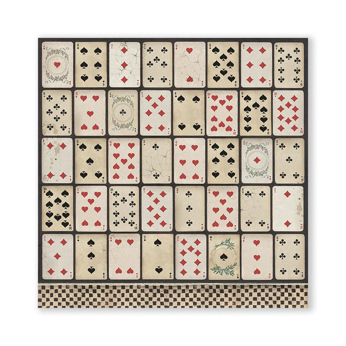 Scrapbook - Block "Alice in Wonderland" - Double Face - 10 Seiten - 30,5 x 30,5 cm (12 x 12 inch) - PerlineBeads SA