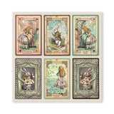 Scrapbook - Block "Alice in Wonderland" - Double Face - 10 Seiten - 30,5 x 30,5 cm (12 x 12 inch) - PerlineBeads SA