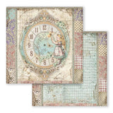 Scrapbook - Block "Alice Through the Looking Glass" - Double Face - 10 Seiten - 20,3 x 20,3 (8x8 inch) - PerlineBeads SA