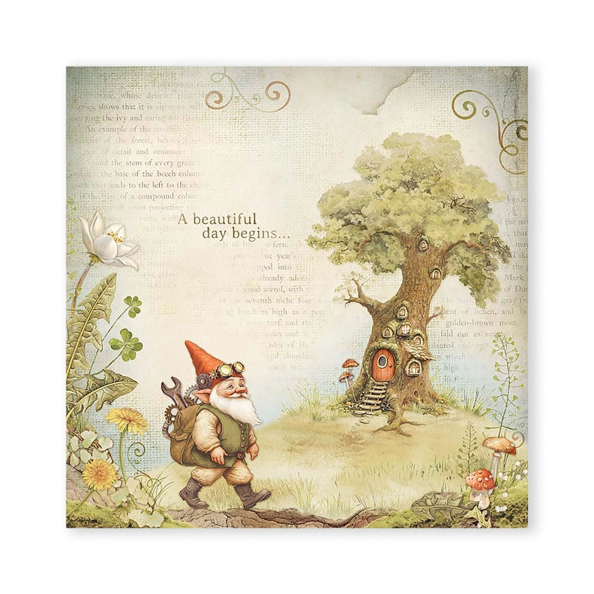 Scrapbook - Block "Hidde Grove" - Double Face - 10 Seiten - 30,5 x 30,5 cm (12 x 12 inch) - PerlineBeads SA