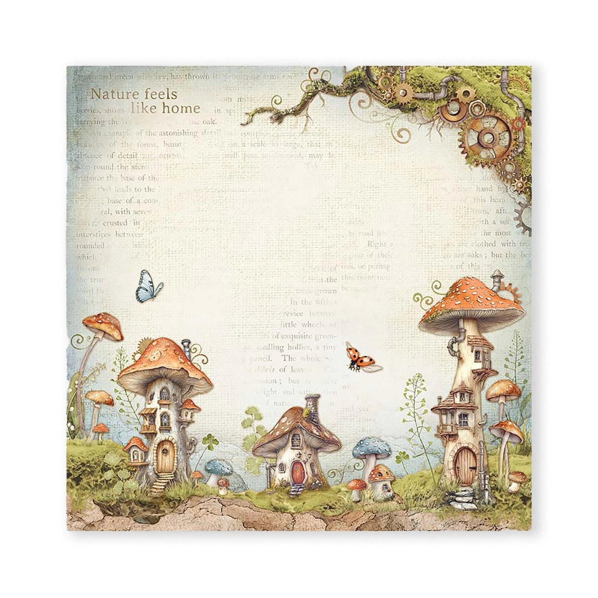 Scrapbook - Block "Hidde Grove" - Double Face - 10 Seiten - 30,5 x 30,5 cm (12 x 12 inch) - PerlineBeads SA
