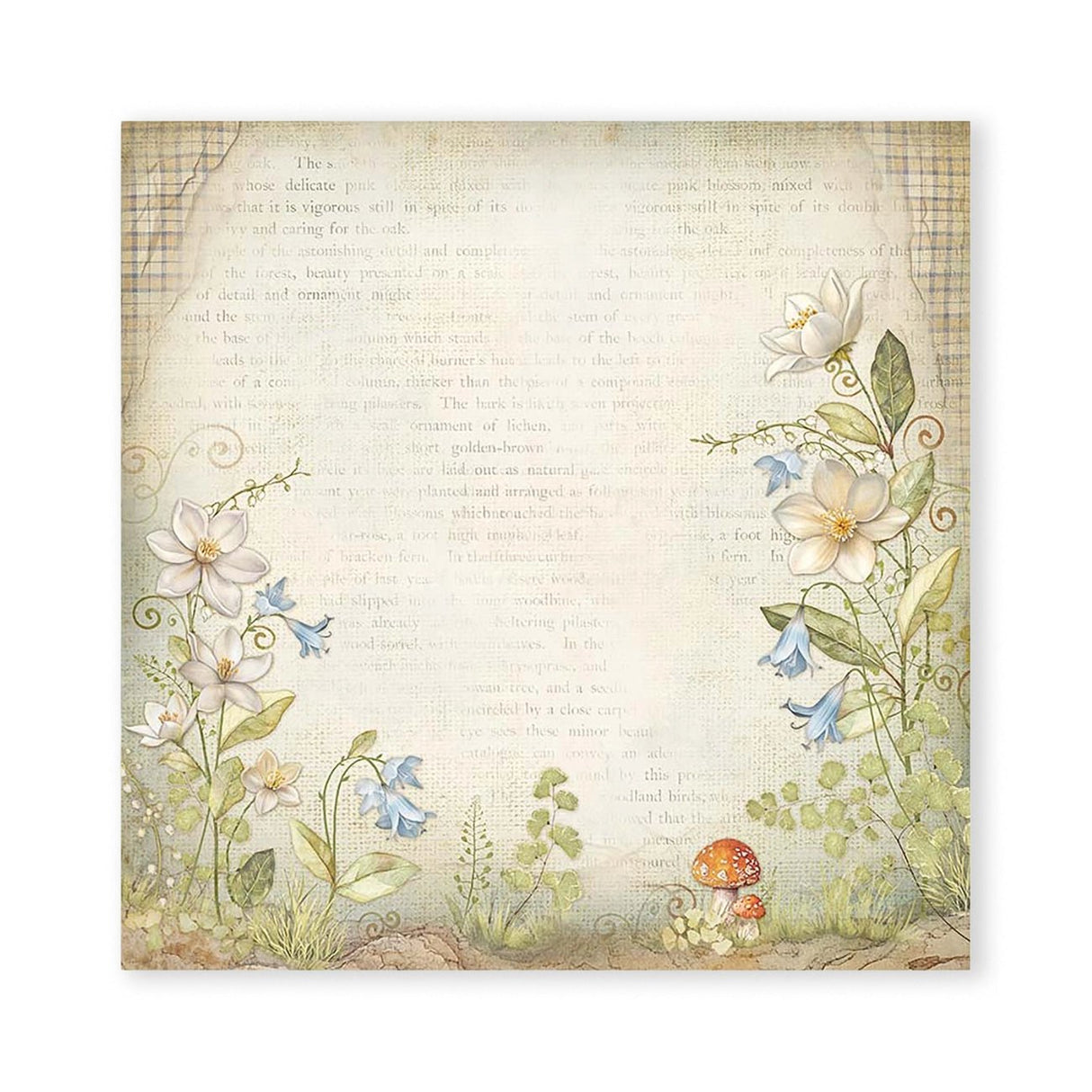 Scrapbook - Block "Hidde Grove" - Double Face - 10 Seiten - 30,5 x 30,5 cm (12 x 12 inch) - PerlineBeads SA