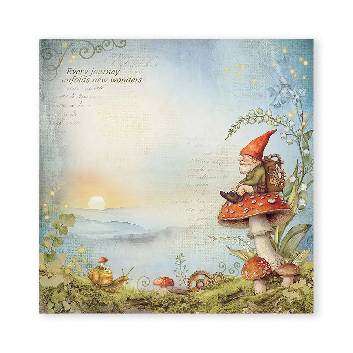 Scrapbook - Block "Hidde Grove" - Double Face - 10 Seiten - 30,5 x 30,5 cm (12 x 12 inch) - PerlineBeads SA