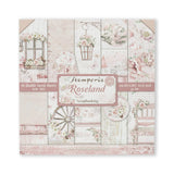 Scrapbook - Block "Roseland" - Double Face - 10 Seiten - 20,3 x 20,3 (8x8 inch) - PerlineBeads SA