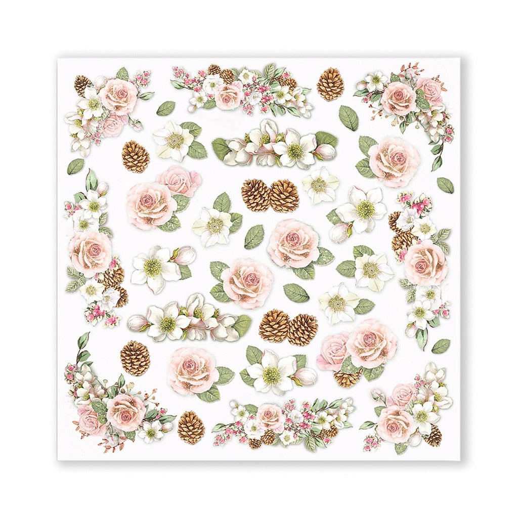 Scrapbook - Block "Roseland" - Double Face - 10 Seiten - 20,3 x 20,3 (8x8 inch) - PerlineBeads SA