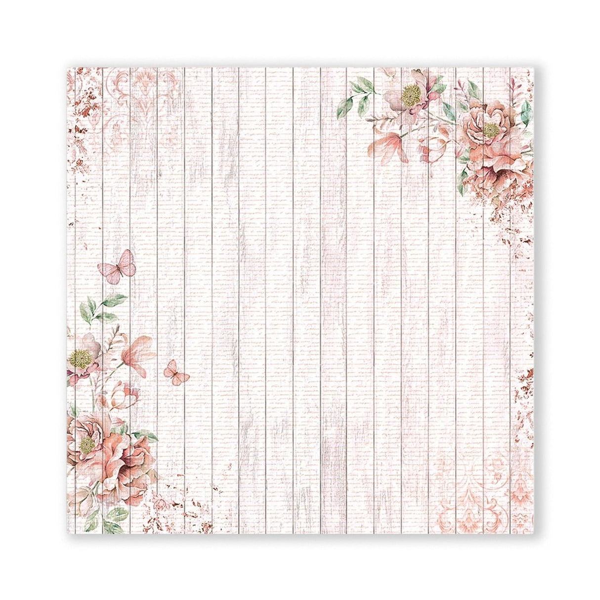 Scrapbook - Block "Roseland" - Double Face - 10 Seiten - 20,3 x 20,3 (8x8 inch) - PerlineBeads SA