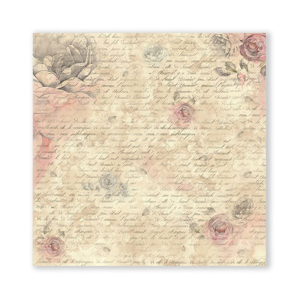 Scrapbook - Block "Shabby Rose" - Double Face - 10 Seiten - 20,3 x 20,3 (8x8 inch) - PerlineBeads SA