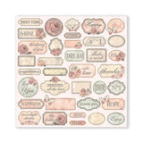 Scrapbook - Block "Shabby Rose" - Double Face - 10 Seiten - 20,3 x 20,3 (8x8 inch) - PerlineBeads SA