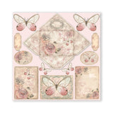 Scrapbook - Block "Shabby Rose" - Double Face - 10 Seiten - 20,3 x 20,3 (8x8 inch) - PerlineBeads SA