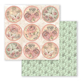 Scrapbook - Block "Shabby Rose" - Double Face - 10 Seiten - 20,3 x 20,3 (8x8 inch) - PerlineBeads SA