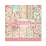 Scrapbook - Block "Shabby Rose" - Double Face - 10 Seiten - 20,3 x 20,3 (8x8 inch) - PerlineBeads SA