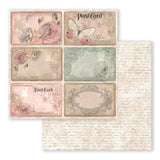 Scrapbook - Block "Shabby Rose" - Double Face - 10 Seiten - 20,3 x 20,3 (8x8 inch) - PerlineBeads SA