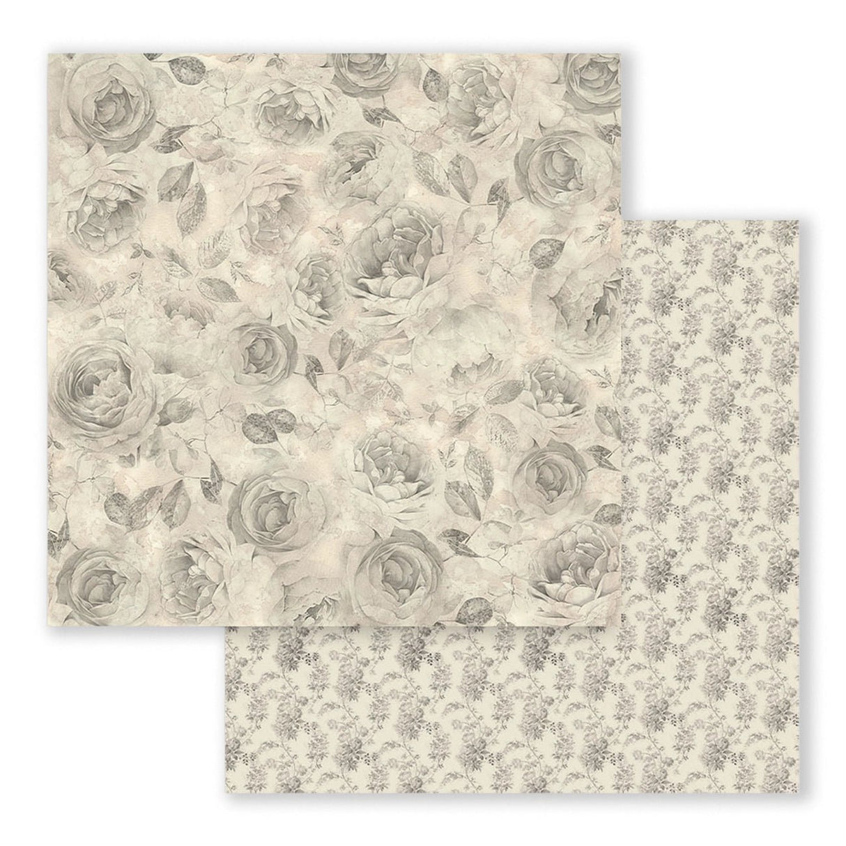 Scrapbook - Block "Shabby Rose" - Double Face - 10 Seiten - 20,3 x 20,3 (8x8 inch) - PerlineBeads SA